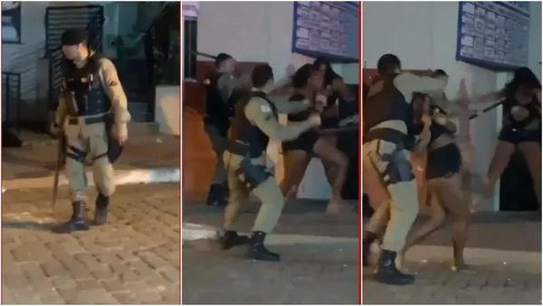 Policiais agridem mulheres com cassetetes em Leopoldina; PM apura o caso