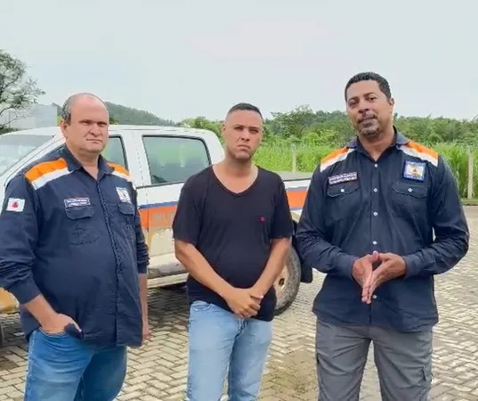 Luciano Rufato, Cabo Rominho e Sargento Almeida. Foto: Reprodução Vídeo