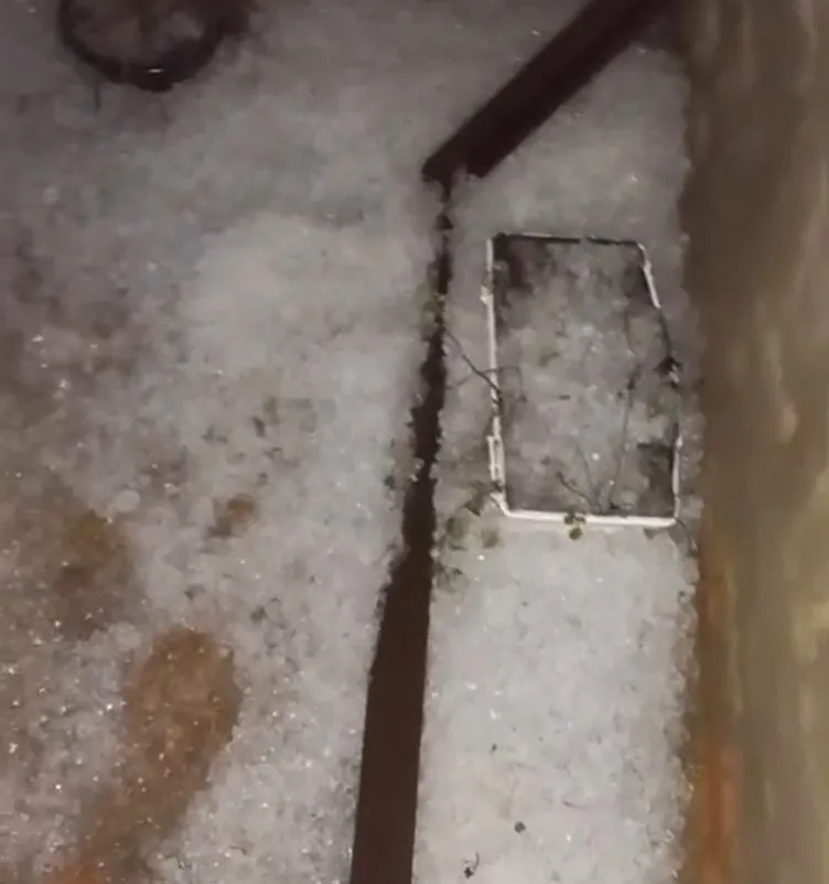 Granizo, alagamentos e enxurradas assustam moradores durante temporal em Visconde do Rio Branco