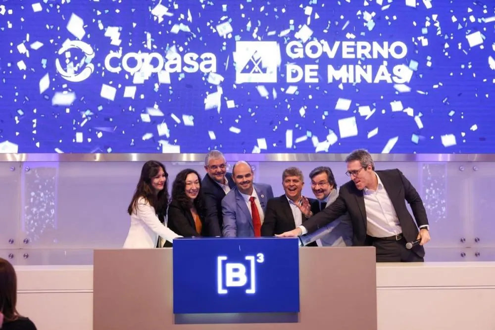 Cerimônia que encerrou o processo de oferta de ações foi realizada na B3 nesta terça-feira Foto: Gil Leonardi/ Imprensa MG
