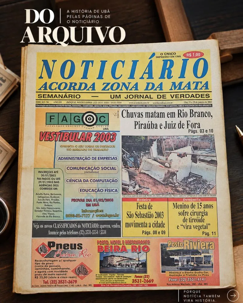 Há 23 anos, chuvas deixavam 46 mortos em Minas Gerais e provocavam tragédias na Zona da Mata