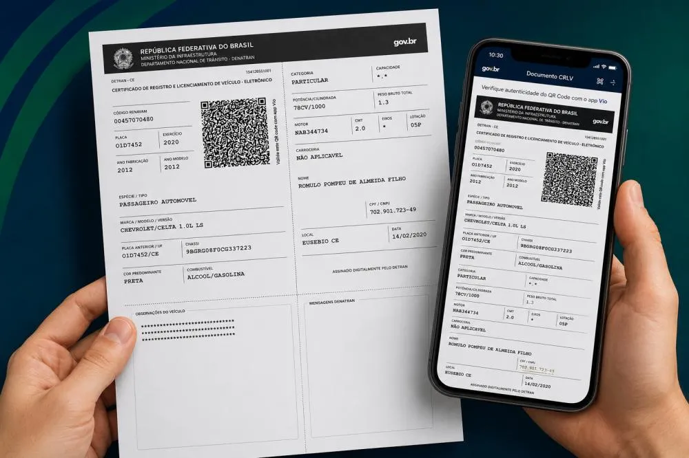 CRLV 2026 será obrigatório para todos os veículos de Minas Gerais a partir de domingo (1º)
