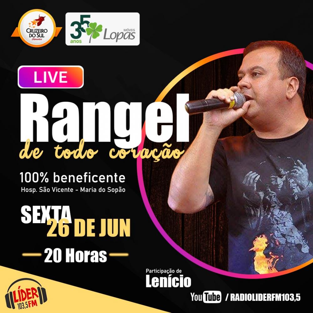 Rangel se apresenta em live especial nesta sexta